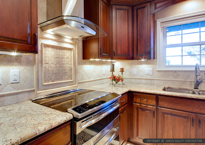 Backsplash kitchen pics. bold pattern backsplash. small modern ...