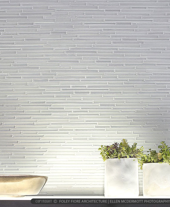 MODERN WHITE Backsplash Tile Glass Modern Backsplash Tile