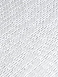 Modern White Thin Glass Mosaic Backsplash tile BA1164 1