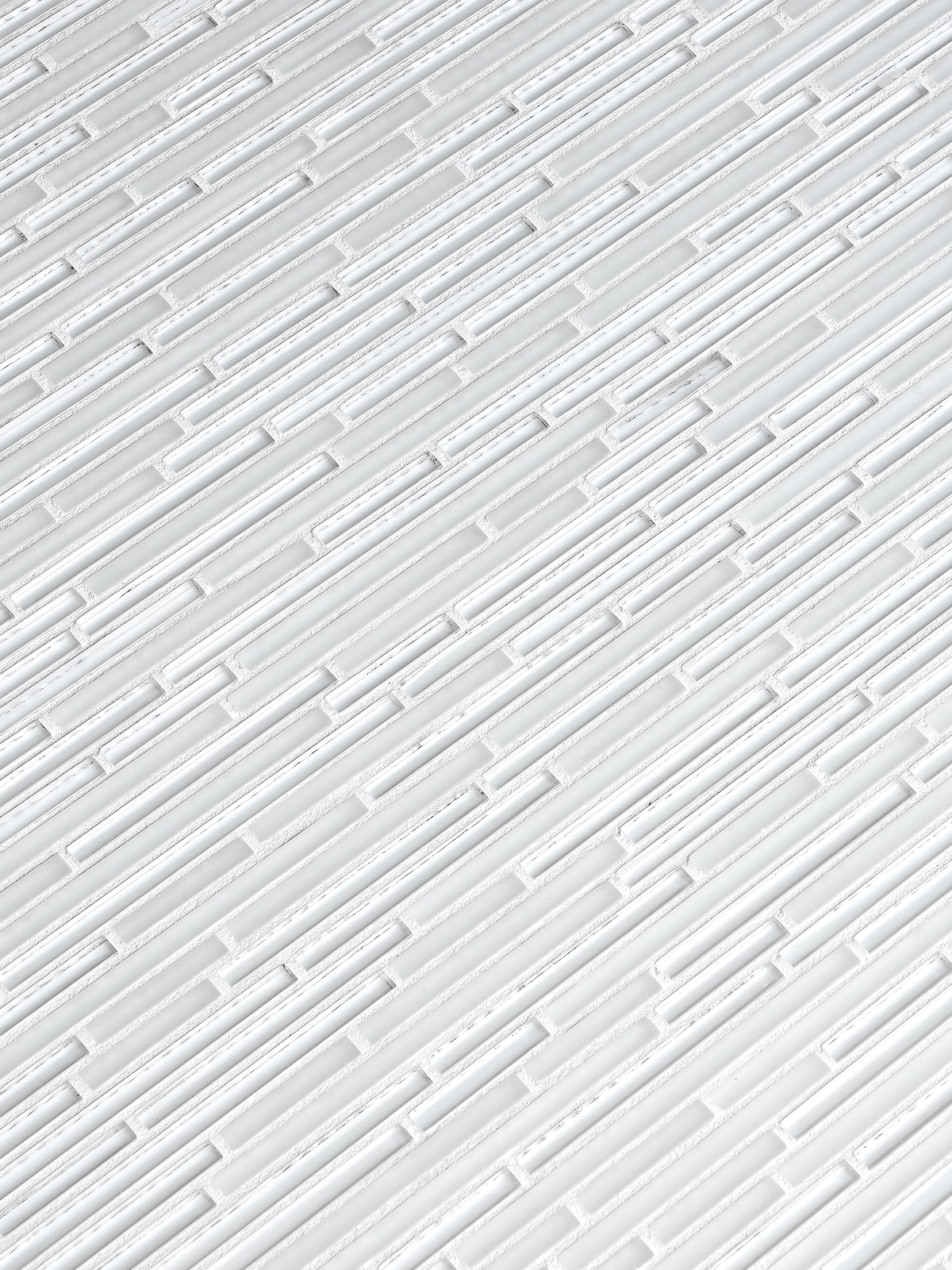 Modern White Thin Glass Mosaic Backsplash tile BA1164 1