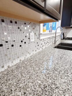 luna pearl granite countertop kitchen backsplash BA1183