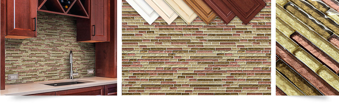 BROWN BACKSPLASH TILE Mosaics Ideas | Backsplash.com