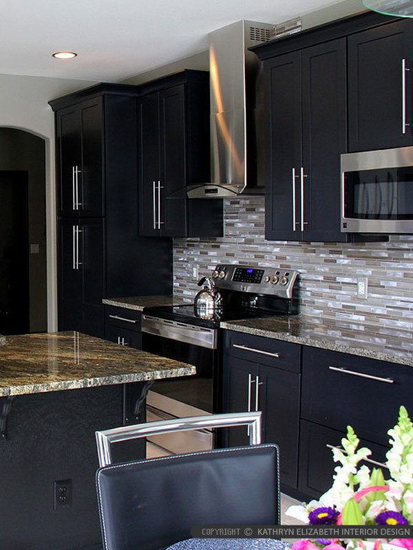 Brown metal glass mixed mosaic kitchen backsplash tile