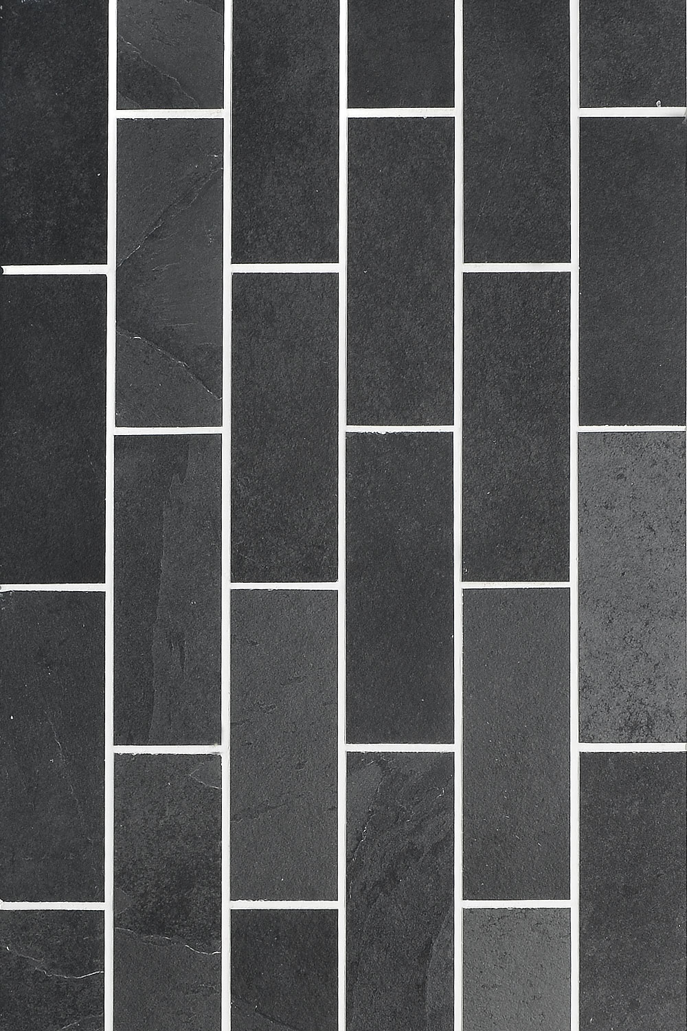 Black Gray Slate Subway Backsplash Tile BA1070 6