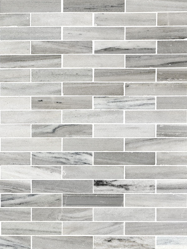 Modern White Gray Subway Marble Backsplash Tile