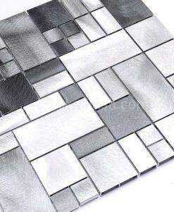 BA1117 Gray modern metal kitchen backsplash tile