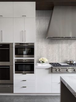 Modern white gray kitchen backsplash tile BA1038