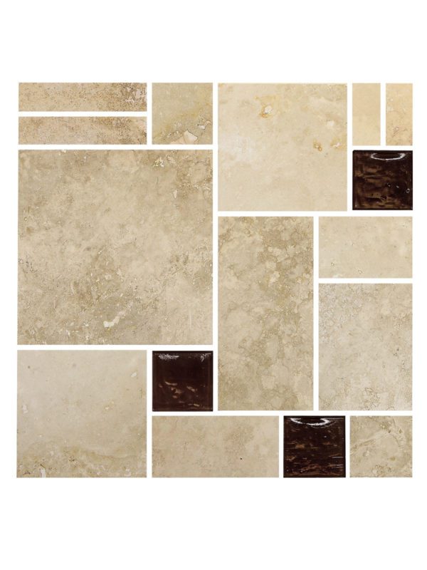 Travertine Glass Backsplash Tile BA1043