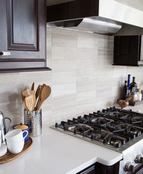 Subway Warm Gray Marble Kitchen Backsplash Tile | Backsplash.com