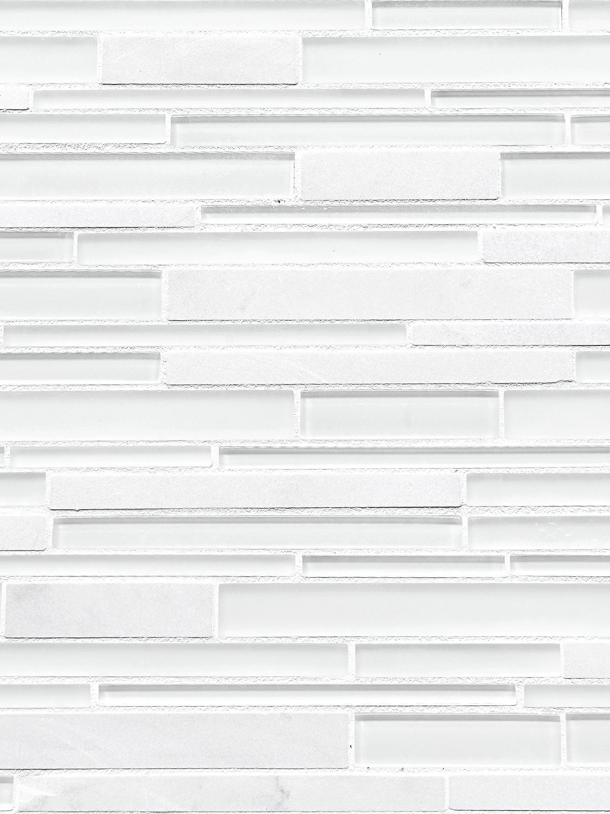 White Glass Marble Linear Backsplash Tile BA1155