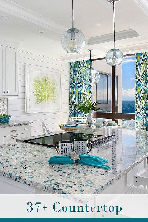 recycled glass countertop ideas designs tips advice