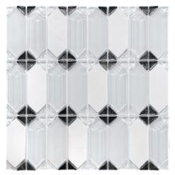 White Glass Marble Modern Backsplash Tile 1 BA62048