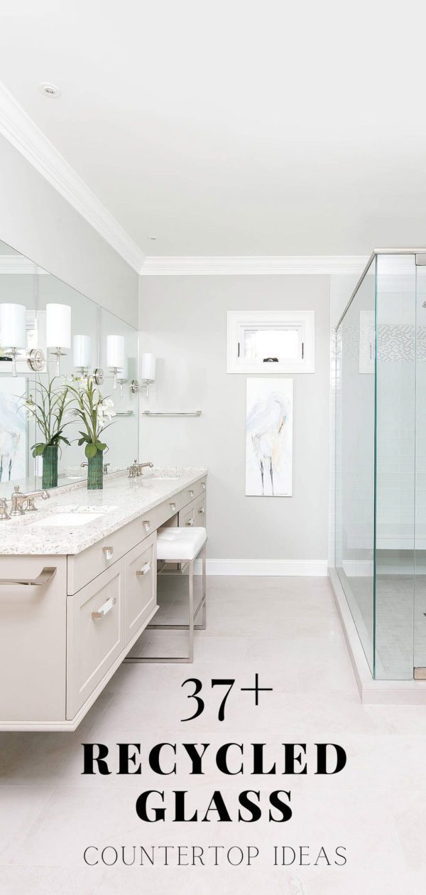 37+ Recycled GLASS COUNTERTOP Ideas (Designs, Tips & Advice!)