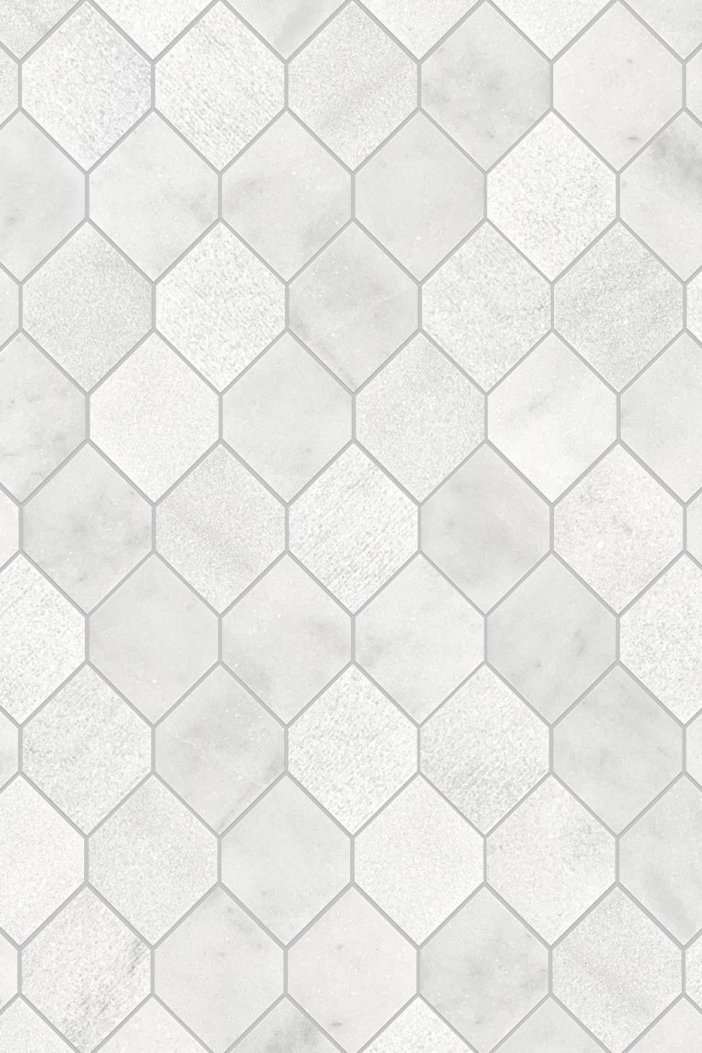 White Geometric Marble Backsplash Tile ( Modern Look! ) Marble Tile