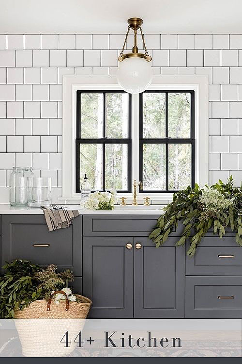 gray kitchen cabinets 1