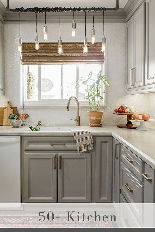 light gray kitchen cabinets