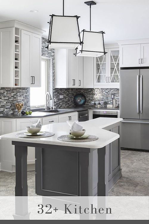 gray and white kitchen 1