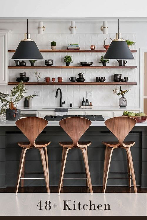 open shelving kitchen display kitchenware without trying too hard