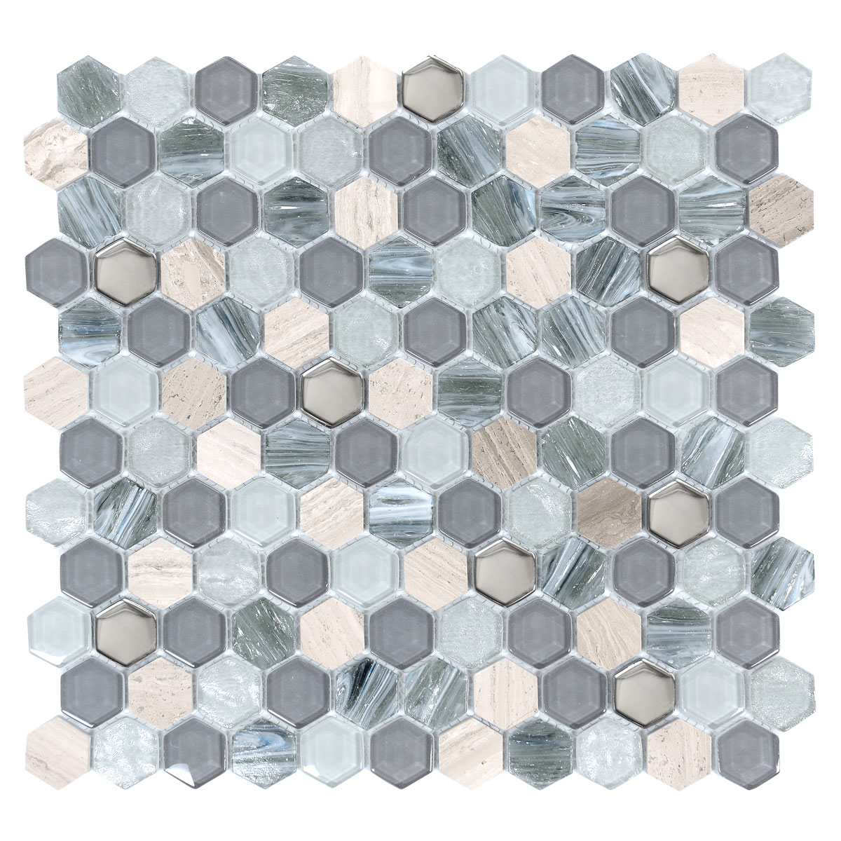 BA62026 blue glass marble mosaic tile