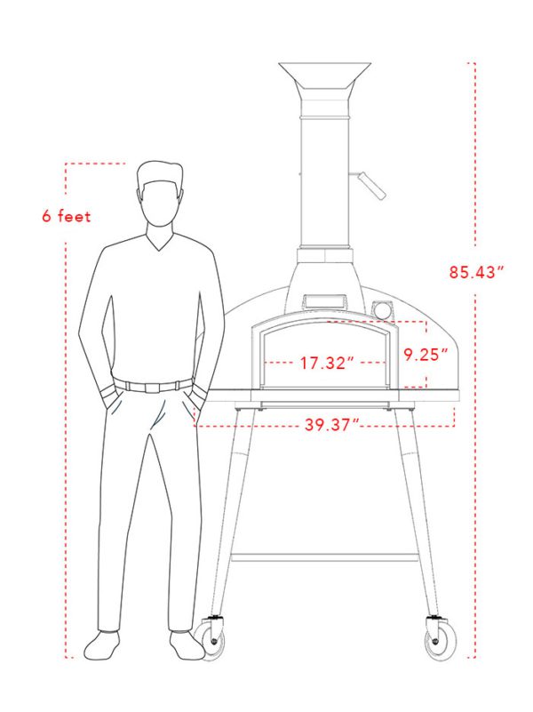wood fired outdoor pizza oven 9