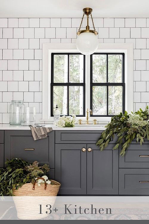 Gray with Brass Hardware Complete the Elegance with Gold