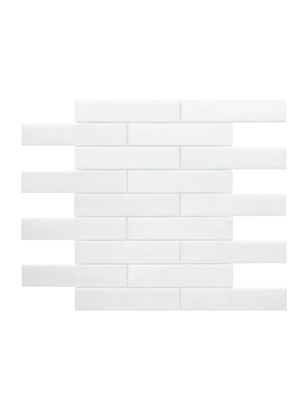 Modern White Subway Marble Backsplash Mosaic Tile BA6306 10