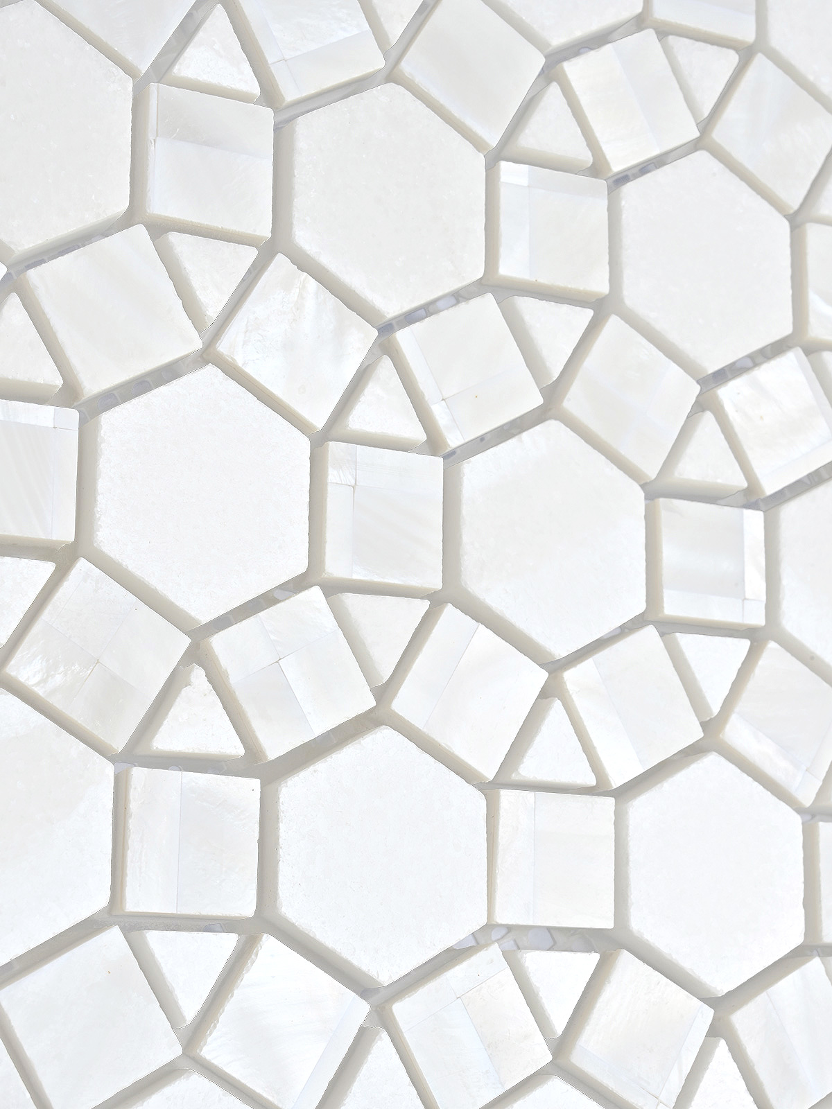 Pearl White Marble Mosaic Backsplash Tile BA7002 2