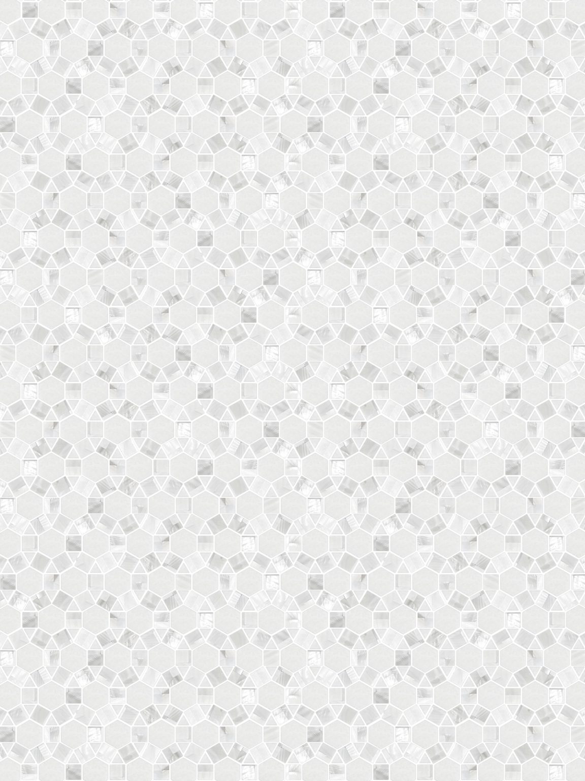 White Elegant Pearl and Marble Mixed Mosaic Backsplash Tile