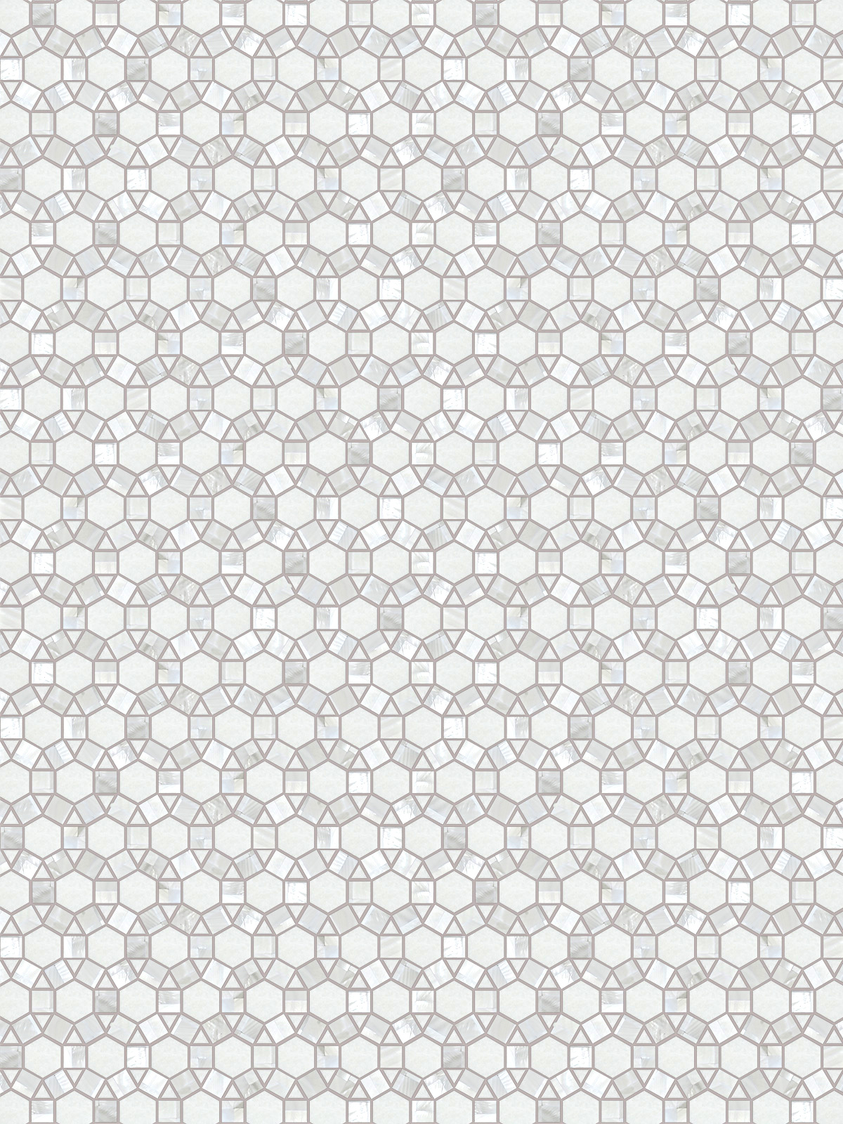 Pearl White Marble Mosaic Backsplash Tile BA7002 6