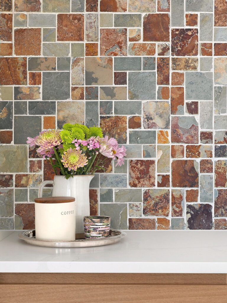 Slate Backsplash Tile - (Rustic Look!) Natural Slate Tile | Backsplash.com