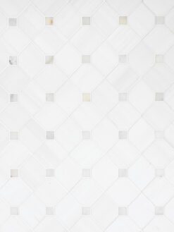 White Gray Dot Marble Mosaic Backsplash Tile BA6304 7