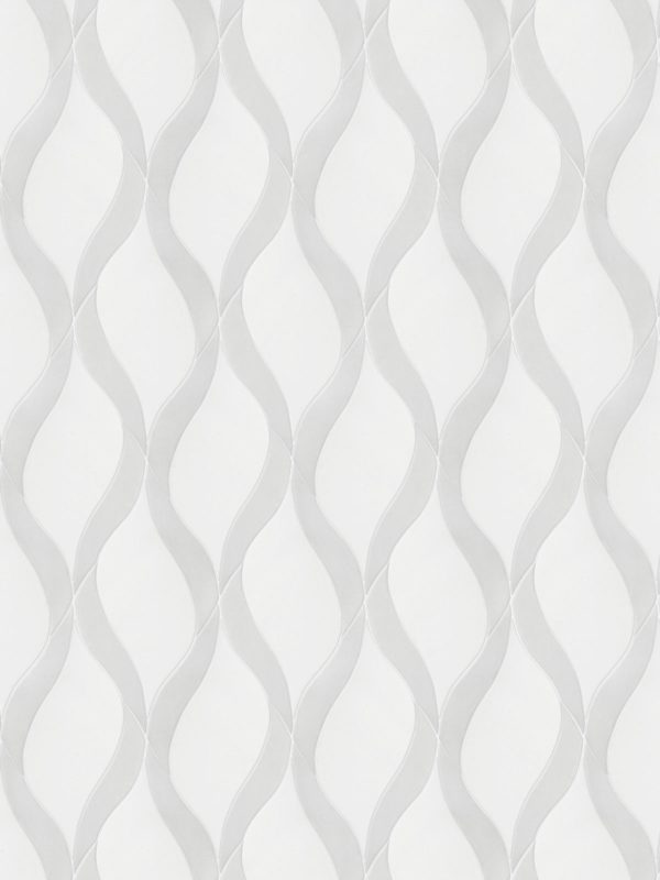 White Gray Waterjet Luxury Mosaic Backsplash Tile BA7006 17