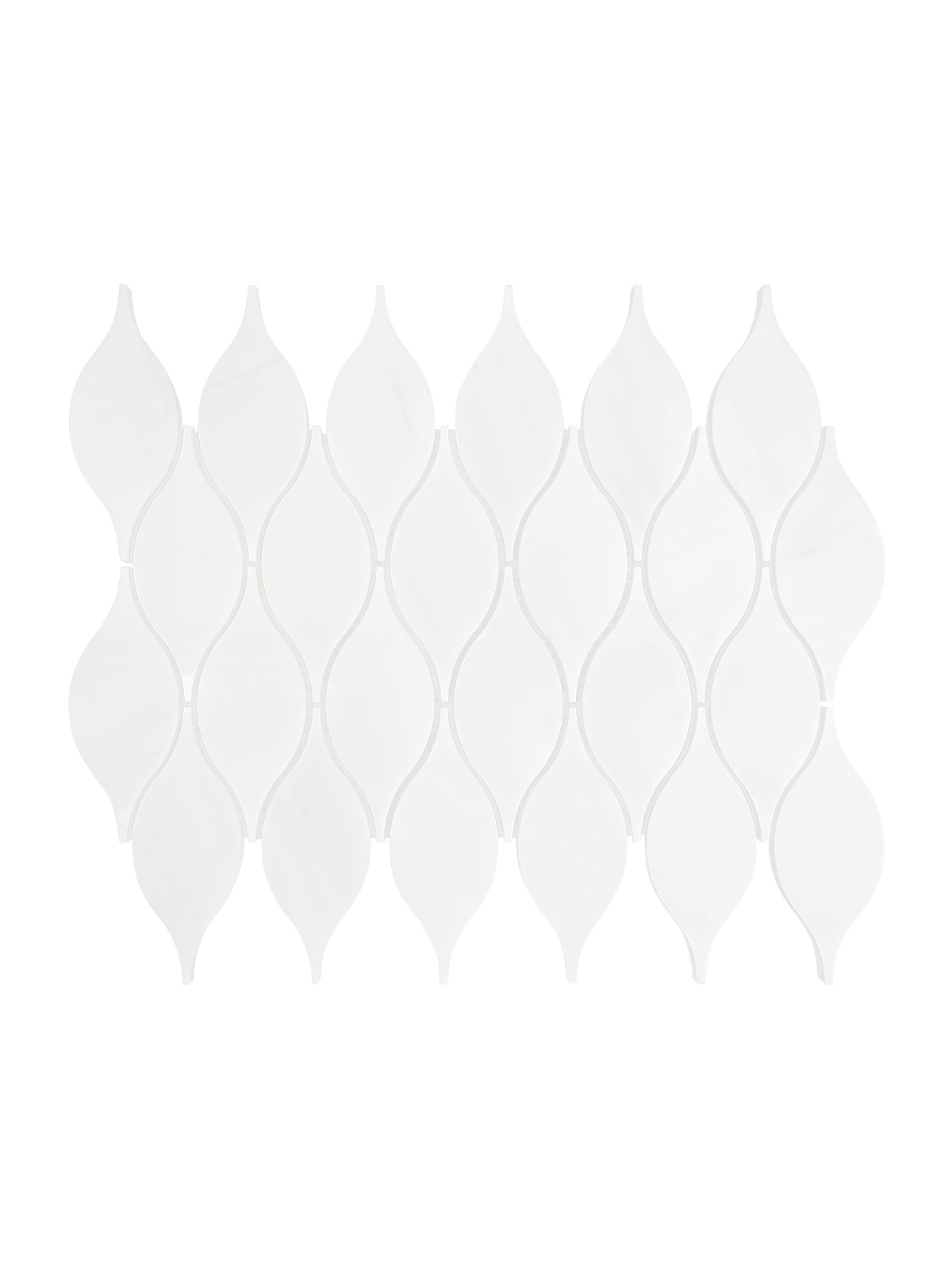 White Marble Oval Backsplash Mosaic Tile BA7003 6