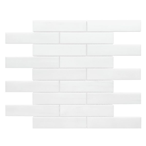 Modern White Subway Marble Backsplash Mosaic Tile BA6306 11