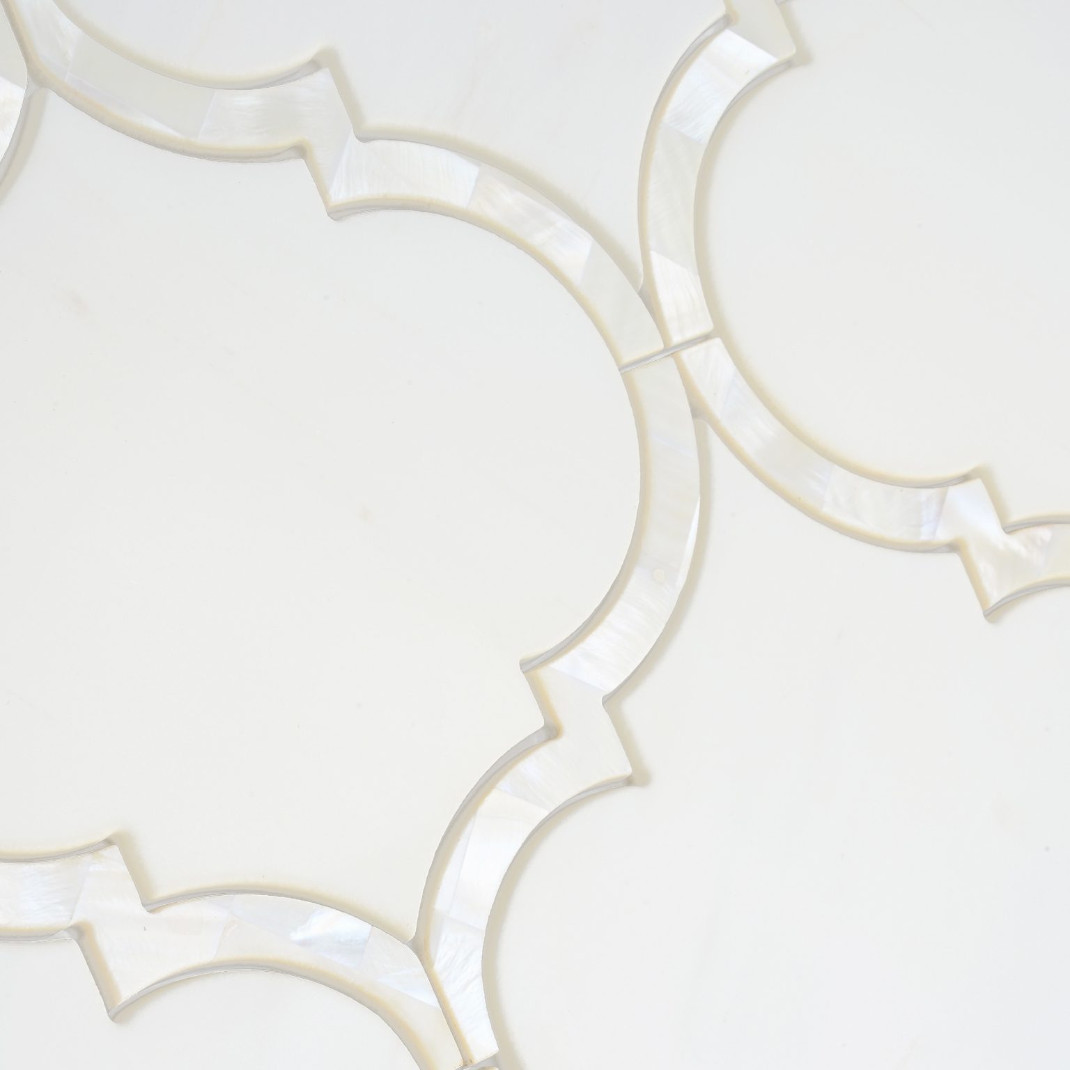 Mother of Pearl Waterjet White Mosaic Backsplash Tile