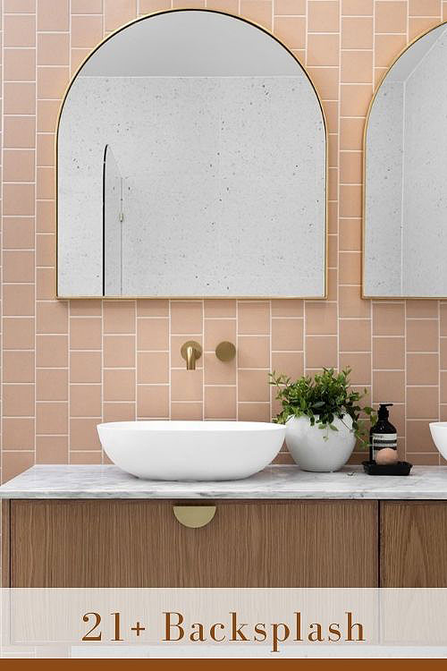 21+ Small Bathroom Backsplash ( VISUAL & FUNCTIONAL ) Tiles