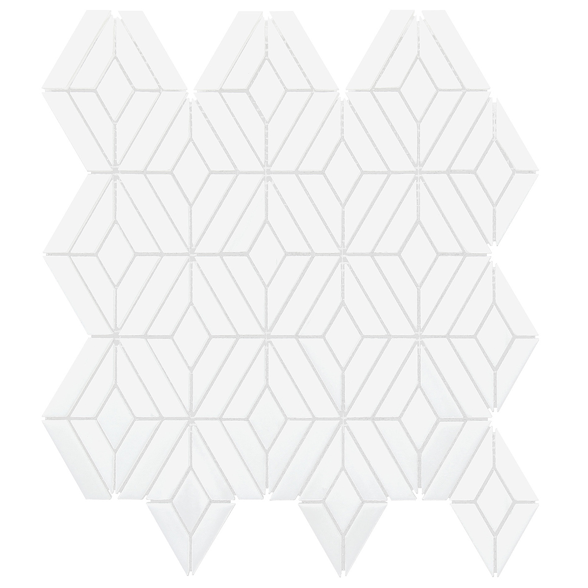 White Modern Marble Backsplash Mosaic Tile BA6307 11