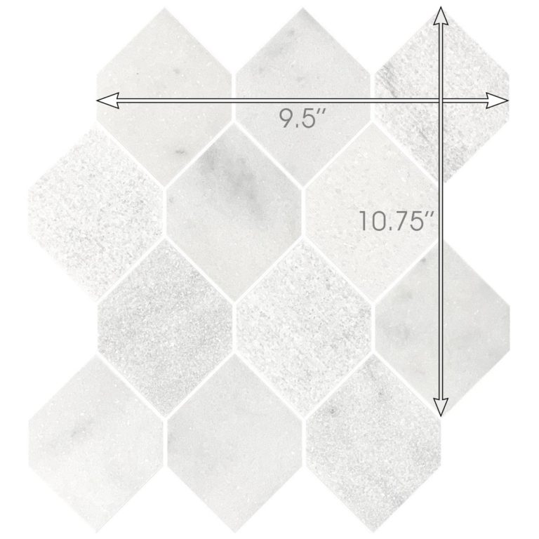 White Geometric Marble Backsplash Tile ( Modern Look! ) Marble Tile