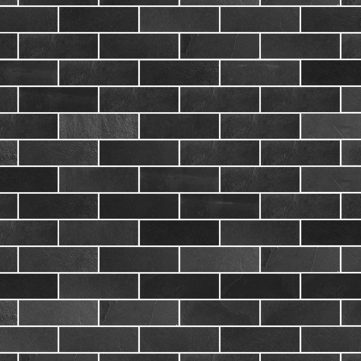 Black Gray Slate Subway Backsplash Tile BA1070 2