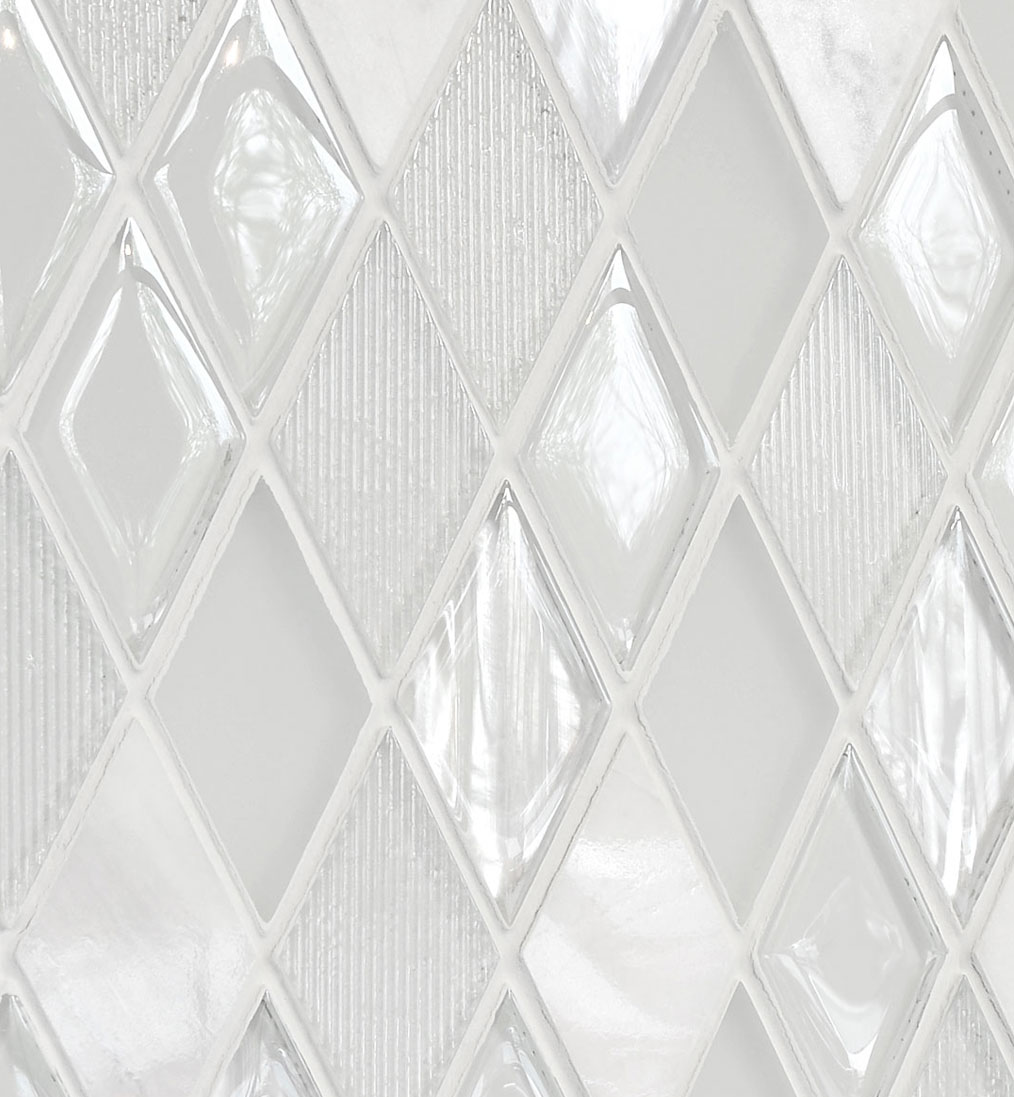 Elegant White Glass Marble Backsplash Tile BA62046 22