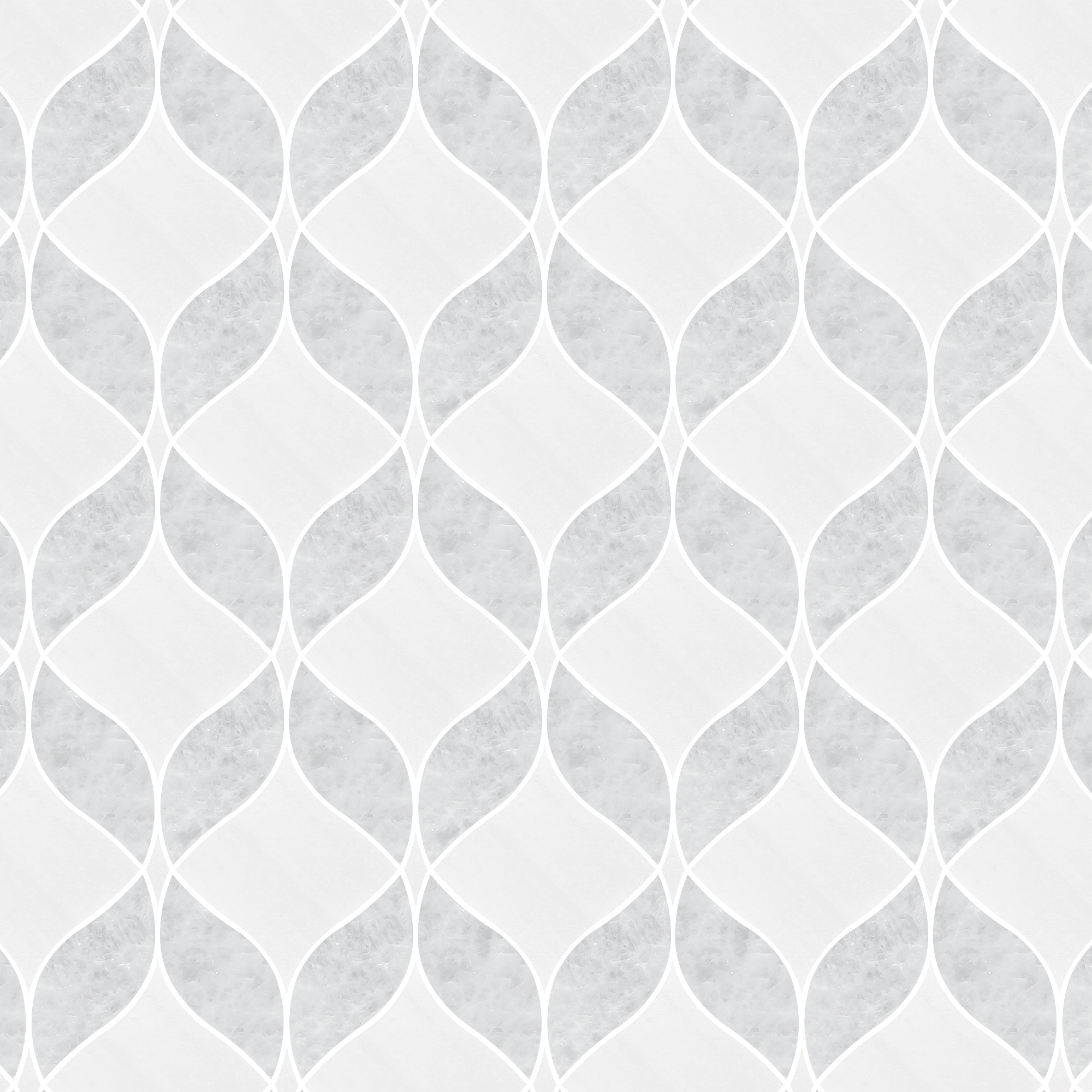 White Gray Waterjet Mosaic Kitchen Backsplash Tile BA6317 9