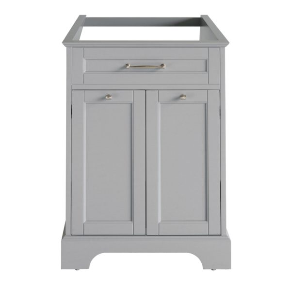 24 inch Gray Single Sink Vanity Base 1a
