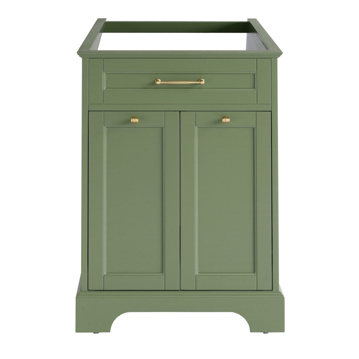 24 inch Green Single Sink Vanity Base Without Top a