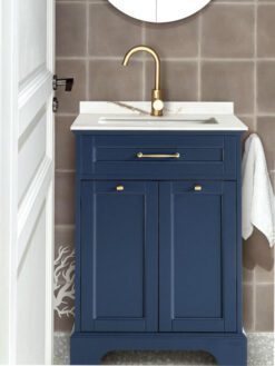 24 inch navy blue bathroom vanity a