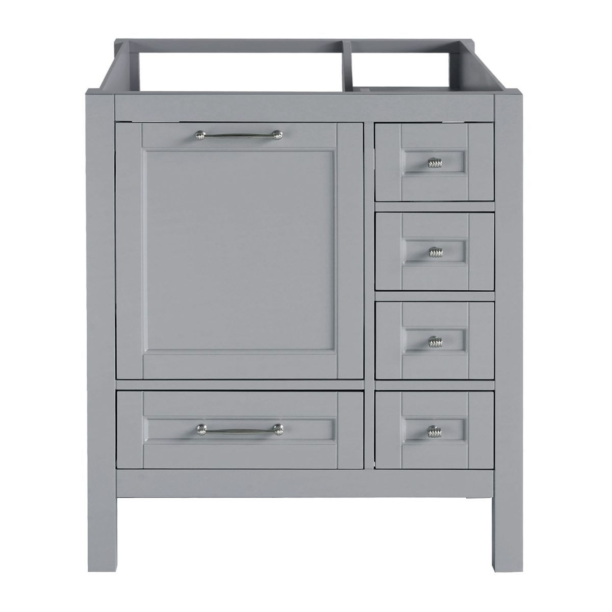 30 inch Gray Single Sink Vanity Cabinet Without VanityTop a