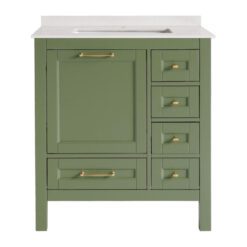 30 inch Green Single Sink Vanity Cabinet a