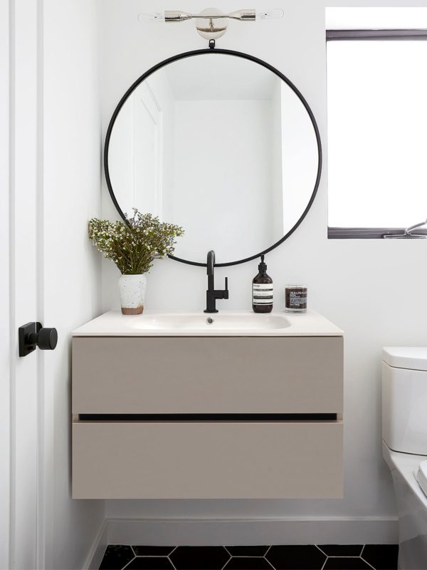32 22 High Gloss Cappuccino Single Sink Floating Vanity p image