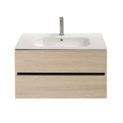 32 inch Light Oak single sink floating vanity 1 1
