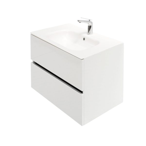 32 inch high gloss white single sink floating vanity black top 5 1