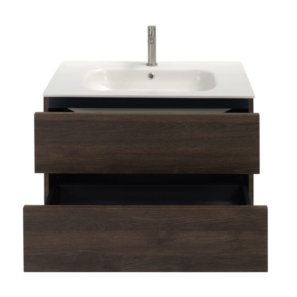 3222 Dark Oak Single Sink Floating Vanity 3
